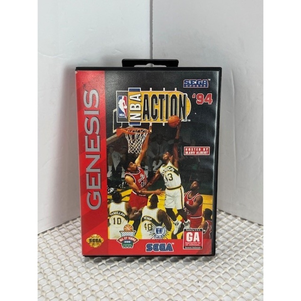 NBA Action '94 (Sega Genesis, 1994) - Complete